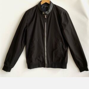 Men's Zara man  Black Bomber Jacket
